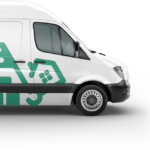 Transporter mit LAO Dienstleistungen Logo